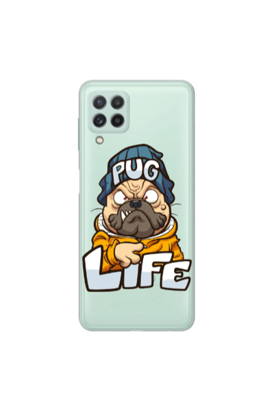 Other Samsung A22 4G Pug Life 2 Transparent Silicone TPU Θήκη