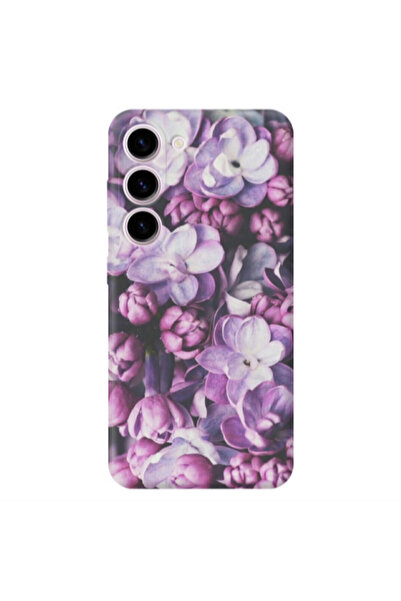 Other Samsung S23 Plus Purple Flowers Transparent Silicone TPU Θήκη