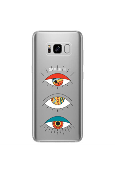 Other Samsung S8 Plus 3 different eyes Transparent Silicone TPU Θήκη