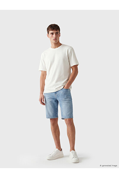 LC Waikiki Nevavm Slim Fit Men's Jean Shorts with a Difference