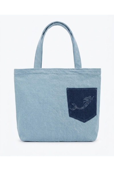 ENZİM JEANS Large Size Denim Bag