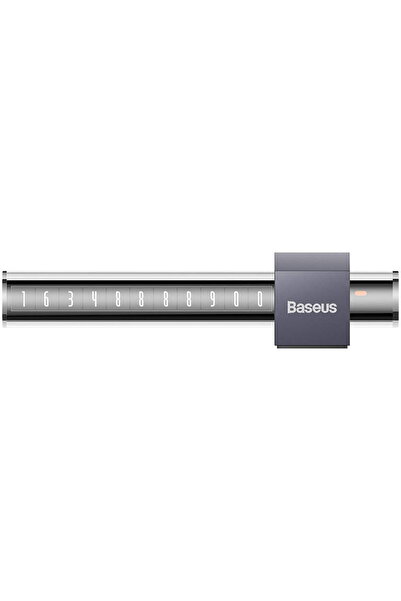 Baseus Car Phone Number Holder Adhesive Mount, Aluminum, Gray