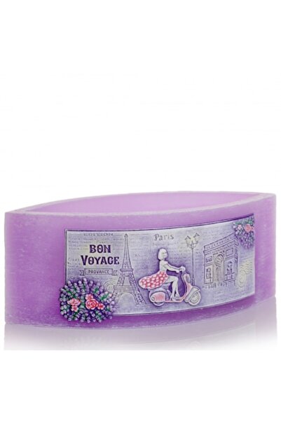 Bartek Candles Lumânare parfumată tip felinar, Buchet de lavandă, Colecția Bo...