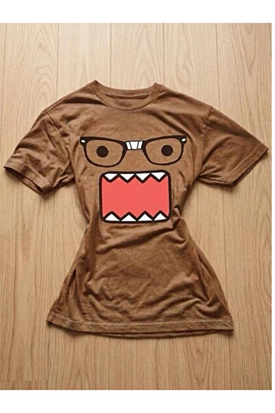 İsra Ayyıldız Moonstar Collection kahverengi domo kunn street y2k tam boy bluz
