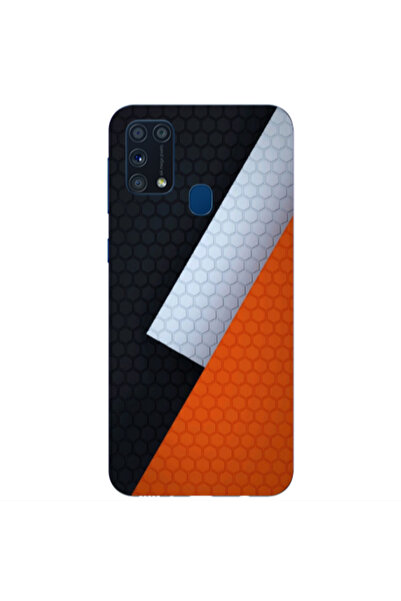 Other Samsung M31 Coated hexagon Transparent Silicone TPU Θήκη