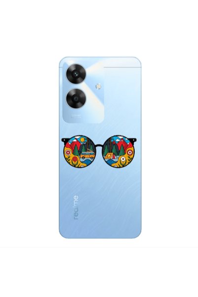 Other Realme Note 60 Round Glasses Transparent Silicone TPU Θήκη