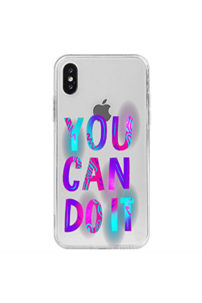 Other Apple iPhone Xs Max You Can Doit Transparent Silicone TPU Θήκη
