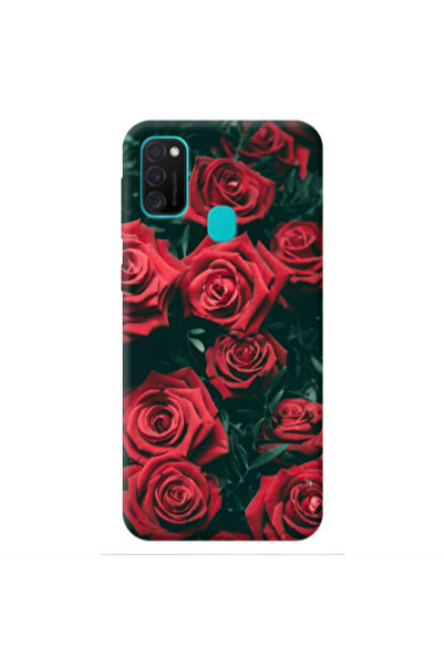 Other Samsung M21 Red Roses Transparent Silicone TPU Θήκη