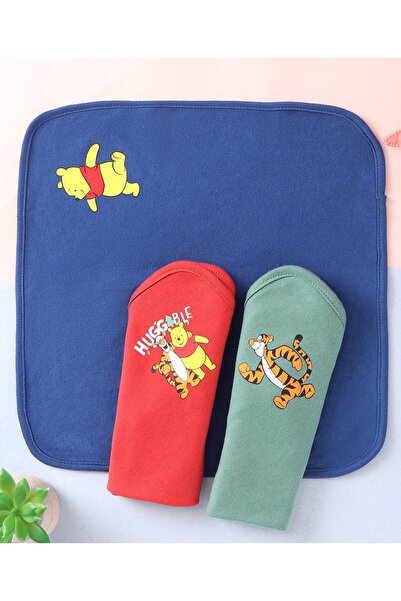 Babyhug Disney Interlock Knit Hand & Face Towel with Winnie the Pooh Print L ...