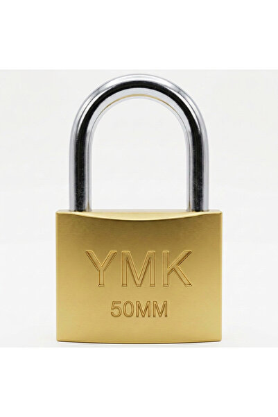 YMK SARI BOYALI DÖKÜM ASMA KİLİT 50mm
