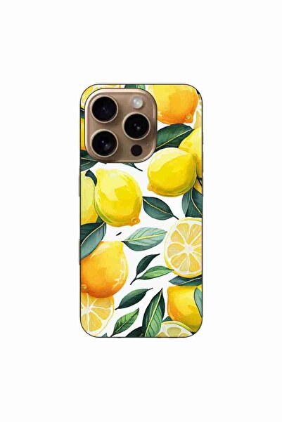 OEM Θήκη συμβατή με Apple iPhone 16 Pro, από σιλικόνη gel TPU, με σχέδιο λεμό...