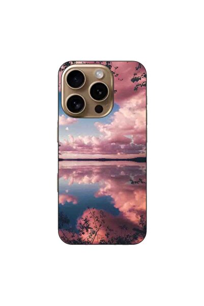 OEM Husa compatibila cu Apple iPhone 16 Pro Silicon Gel Tpu Model Pink Clouds