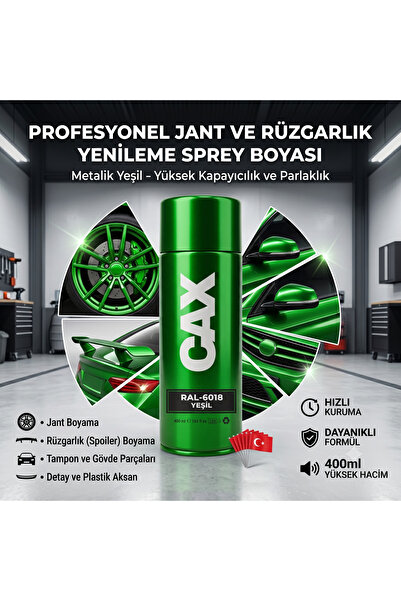 caxcolors CAX Profesyonel Oto Jant Ve Rüzgarlık Yenileme Sprey Boyası 400 ml ...