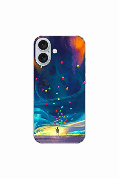 OEM Θήκη συμβατή με Apple iPhone 16 από σιλικόνη gel TPU με σχέδιο Μπαλόνια τ...