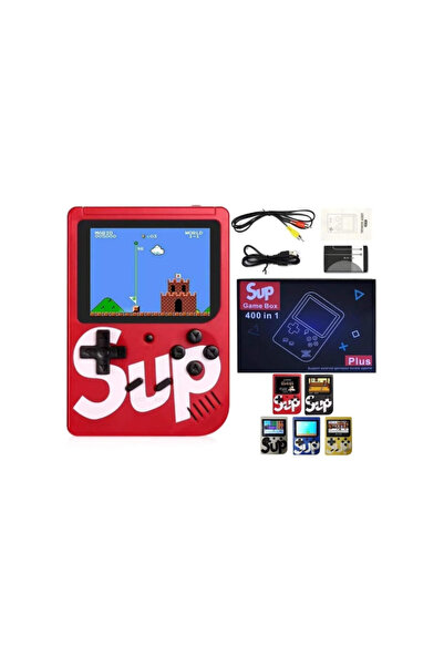 PlayFun Jucărie Consolă Portabilă Retro Sup Game Box – 4 Interactiv Cadou Copii