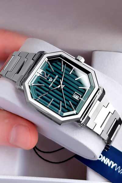 Tonny Walker Men's Watch - Silver Color - Steel Band - Water Resistant - All ...