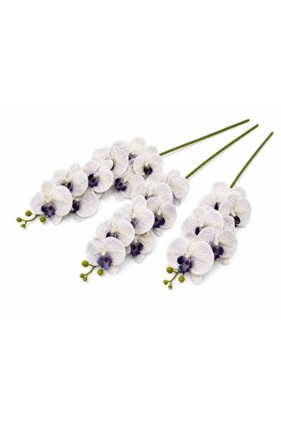 OEM Orhidee artificiala 15 flori 101 Mov-Gri