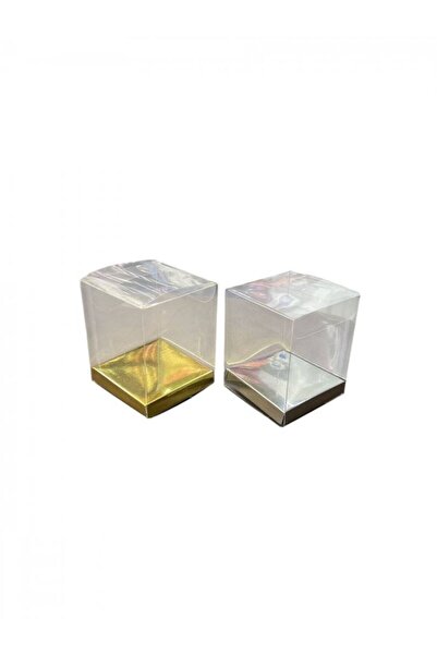 OEM Cutie Acetofan Cu Suport Carton 5x5x6cm 50/set Auriu