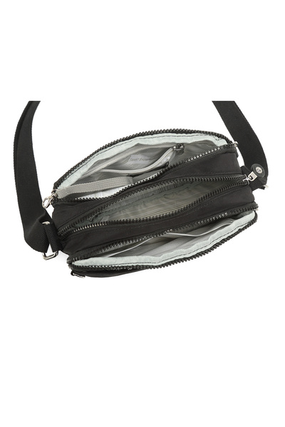 SMART BAGS Geantă de umăr pentru femei, de zi cu zi, de dimensiuni mici, impermeabilă, ușoară, din țesătură șifonată, maro deschis