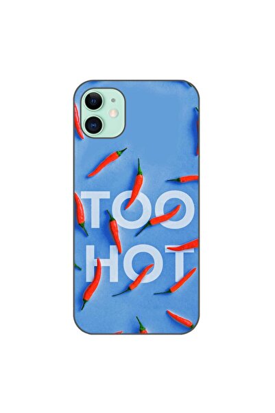 OEM Husa compatibila cu Apple iPhone 11 Silicon Gel Tpu Model Mesaj Too Hot