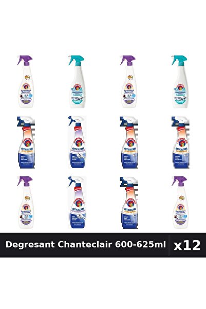 Chanteclair Set 12 Degresant Universal 600-625ml - Lavanda, Mosc Alb, Anti-Mi...
