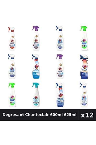 Chanteclair Set 12 Degresant Universal 600ml - 625ml, 9 Arome, Curatenie Casa