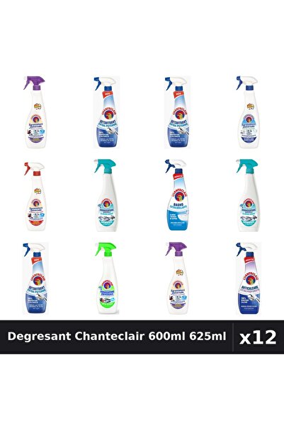 Chanteclair Set 12 Degresant Universal 600-625ml - 9 Arome Asortate Curatenie...