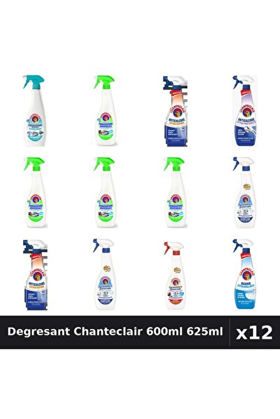 Chanteclair Set 12 Degresant Universal 600ml-625ml - Lămâie, Bicarbonat, Mars...