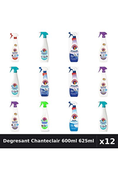 Chanteclair Set 12 Degresant Universal 600ml-625ml - 8 Arome, Anticalcar, Det...