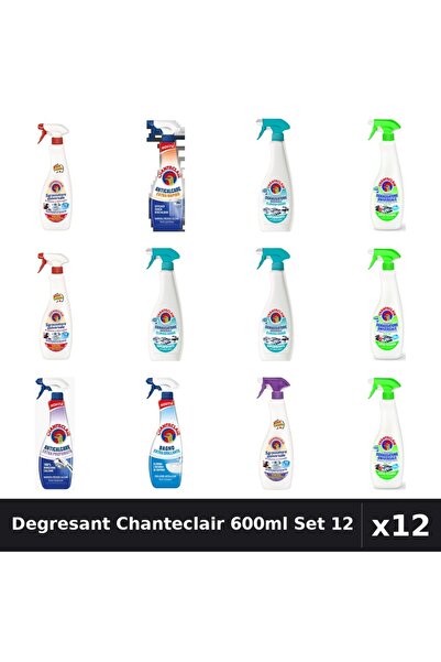 Chanteclair Set 12 Degresant Universal 600-625ml - Marsilia, Lămâie, Mosc Alb...