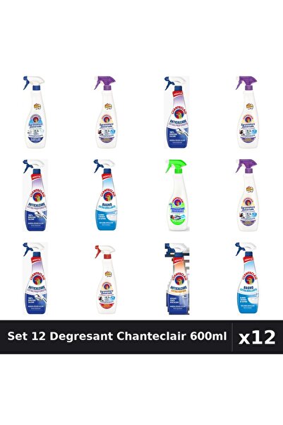 Chanteclair Set 12 Degresant Universal 600ml - Bicarbonat, Extra Parfumat, Ex...