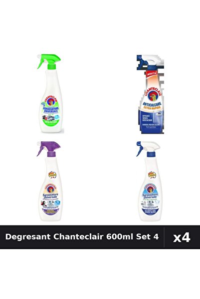 Chanteclair Set 4 Degresant Universal 600ml - Lămâie, Mosc Alb, Bicarbonat, A...