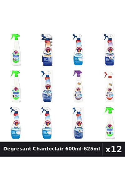 Chanteclair Set 12 Degresant Universal 600ml-625ml - Lămâie, Lavandă, Marseilia