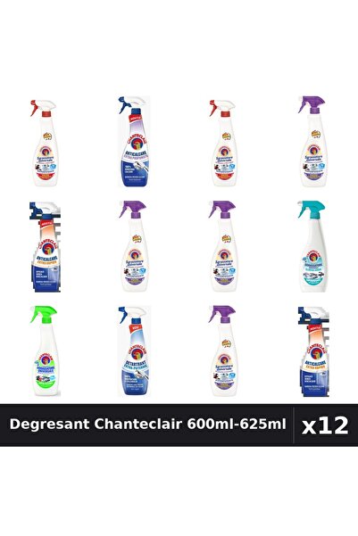Chanteclair Set 12 Degresant Universal 600ml-625ml - 8 Arome, Anticalcar, Det...