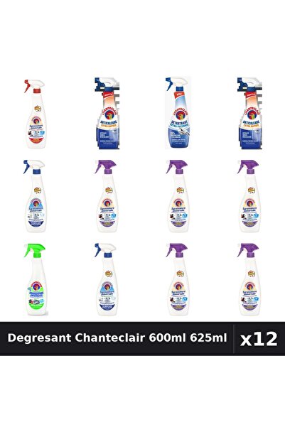 Chanteclair Set 12 Degresant Universal 600ml 625ml - 6 Arome, Bicarbonat, Lămâie