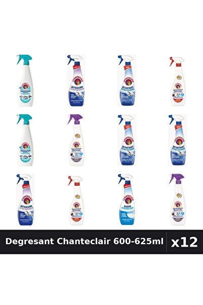 Chanteclair Set 12 Degresant Universal 600-625ml - Lavanda, Marsilia, Anticalcar
