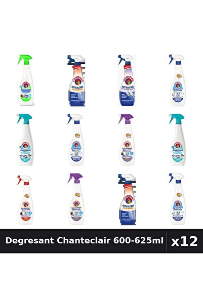 Chanteclair Set 12 Degresant Universal 600-625ml - 7 Arome Asortate, Anticalc...
