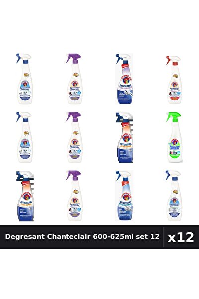 Chanteclair Set 12 Degresant Universal 600-625ml - 8 Arome, Bicarbonat, Lavan...