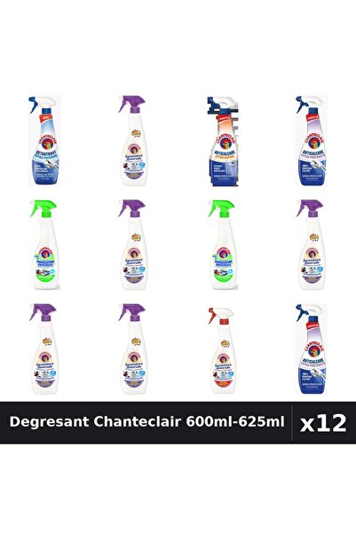 Chanteclair Set 12 Degresant Universal 600ml-625ml - 7 Arome, Anticalcar, Det...
