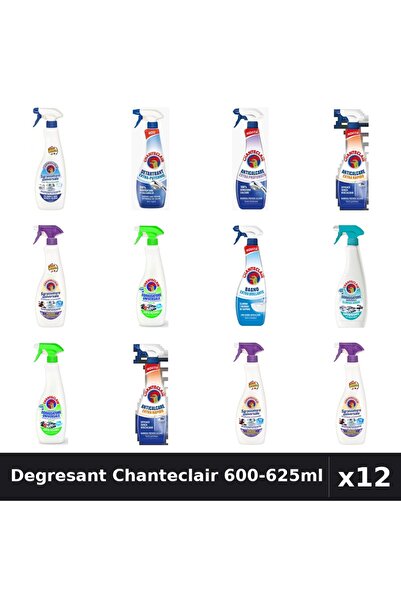 Chanteclair Set 12 Degresant Universal 600-625ml - 8 Arome, Bicarbonat, Lămâi...