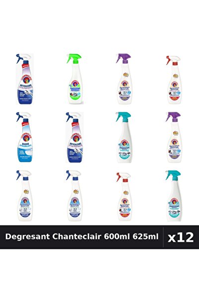Chanteclair Set 12 Degresant Universal 600ml 625ml - 8 Arome Asortate Curatenie