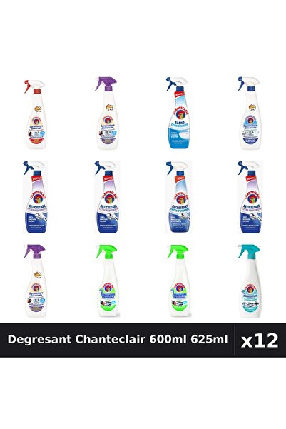 Chanteclair Set 12 Degresant Universal 600ml 625ml - 8 Arome, Anticalcar, Det...