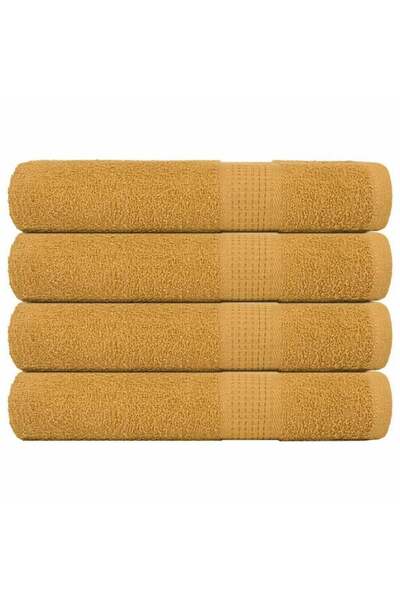 vidaxl Prosoape de saună, FROGN, 4 buc., auriu, 80 x 200 cm, 360 g/m²