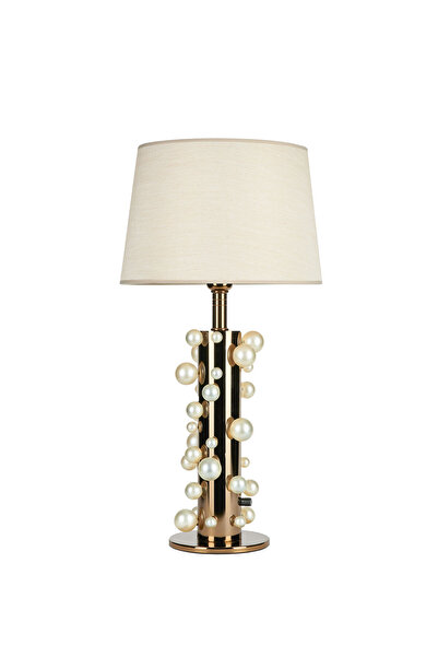 Dimlighting Design Metal İnci Detaylı Ayaklı Masa Lambası