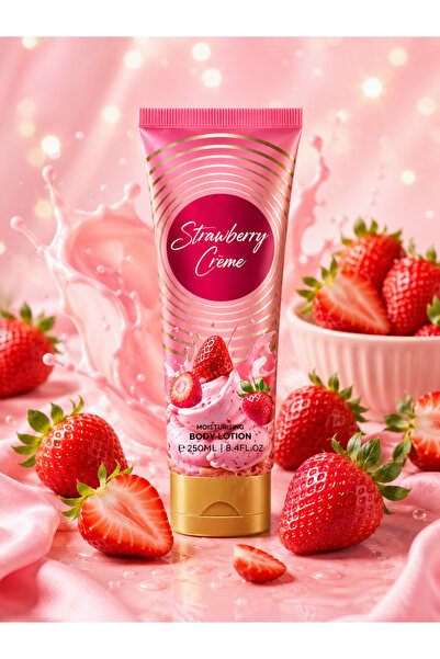 veri you Strawberry Crème Body Lotion 250 ml – Loțiune Hidratantă cu Aromă de...