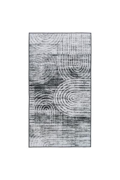 OEM Covor, Covor modern, 80 x 150 cm, Antiderapant, Gri, Ușor de curățat, Lav...