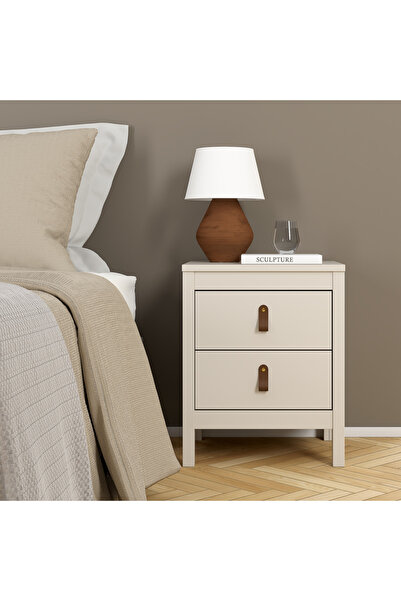 Sani Noptieră Madrid cu 2 sertare 43.8x38.4x54.1 cm Cașmir