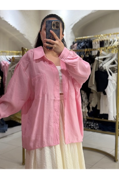 BUSE ATMACA Oversize Modal Gömlek