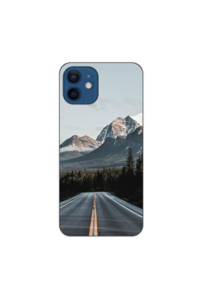 OEM Husa compatibila cu Apple iPhone 12 Silicon Gel Tpu Model Mountain Road