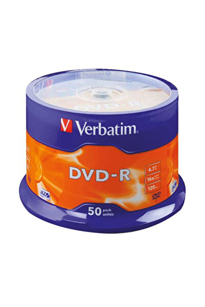 Verbatim DVD-R 50 броя/комплект 4.7GB 16X 43548